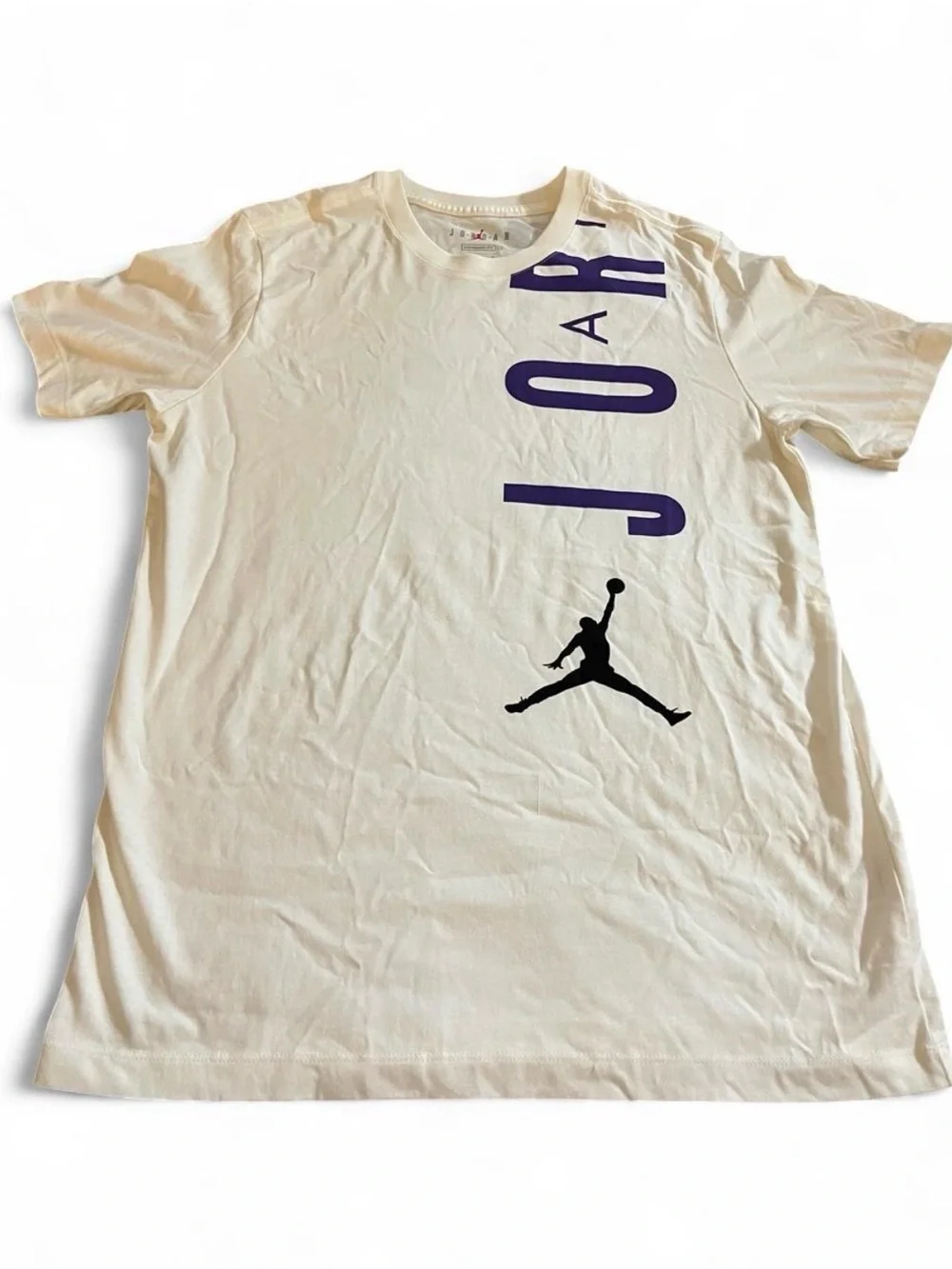 Men’s Jordan Air Stretch White/Varsity Purple Double Sided Shirt Size M